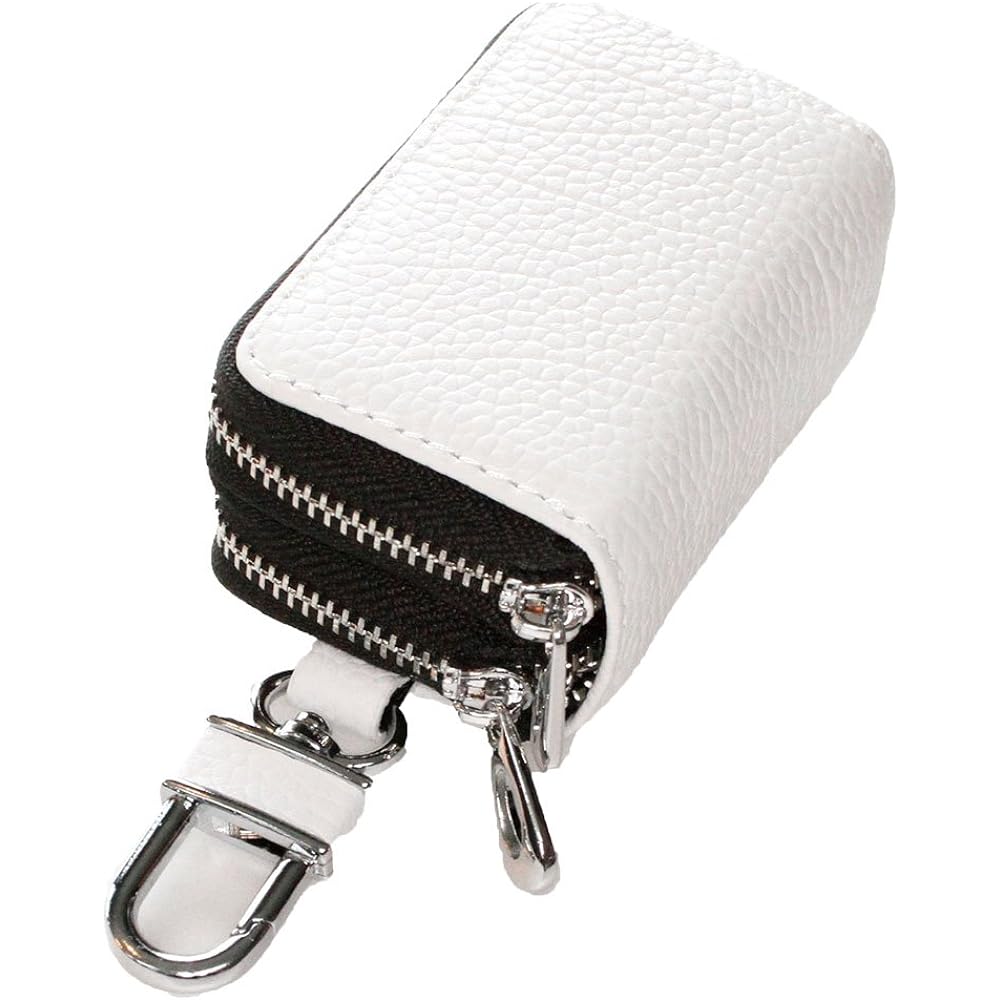 [AWESOME] Smart key case double zipper type white x black ASK-W018