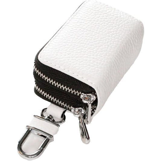 [AWESOME] Smart key case double zipper type white x black ASK-W018