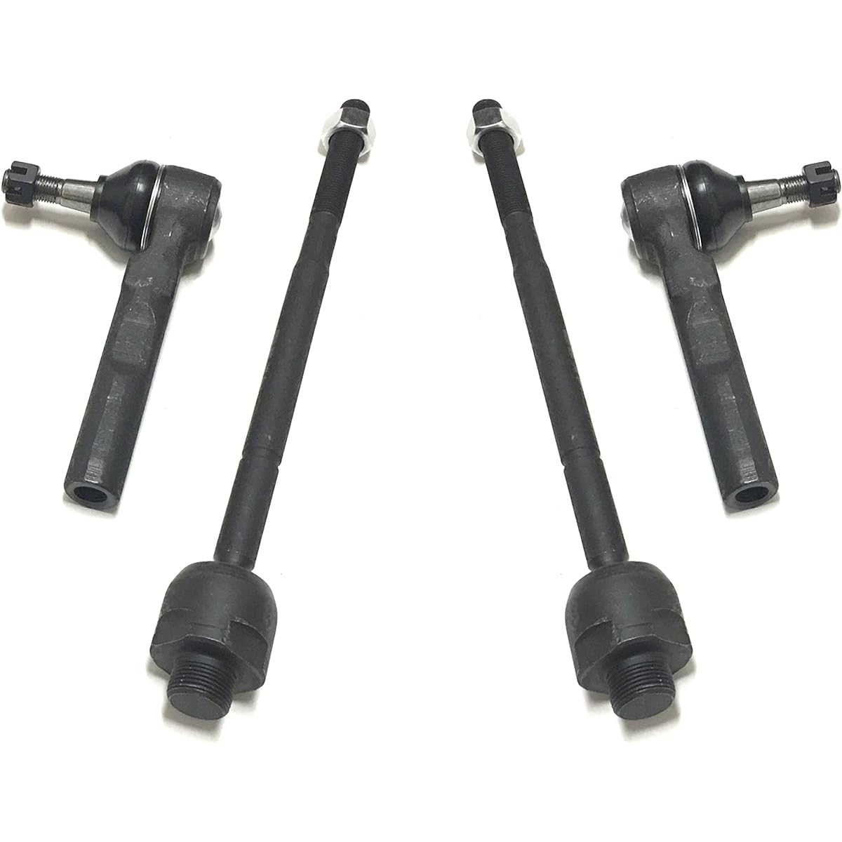 PARTSW 4 Piece Steering Kit Chevrolet Sylvarad GMC Sierra 1500 & 1500 Classic Inner & Outer Tie Rod End Rack & Pinion Steering