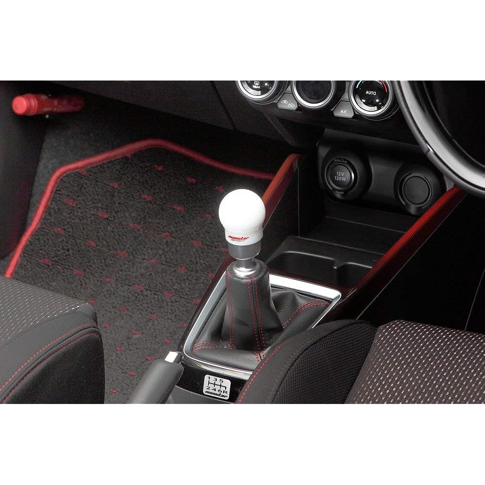 MONSTER SPORT Monster Shift Knob C Type M12×P1.25 Spherical White φ=47mm h=51.5mm Swift Sport [ZC33S] 831126-7650M