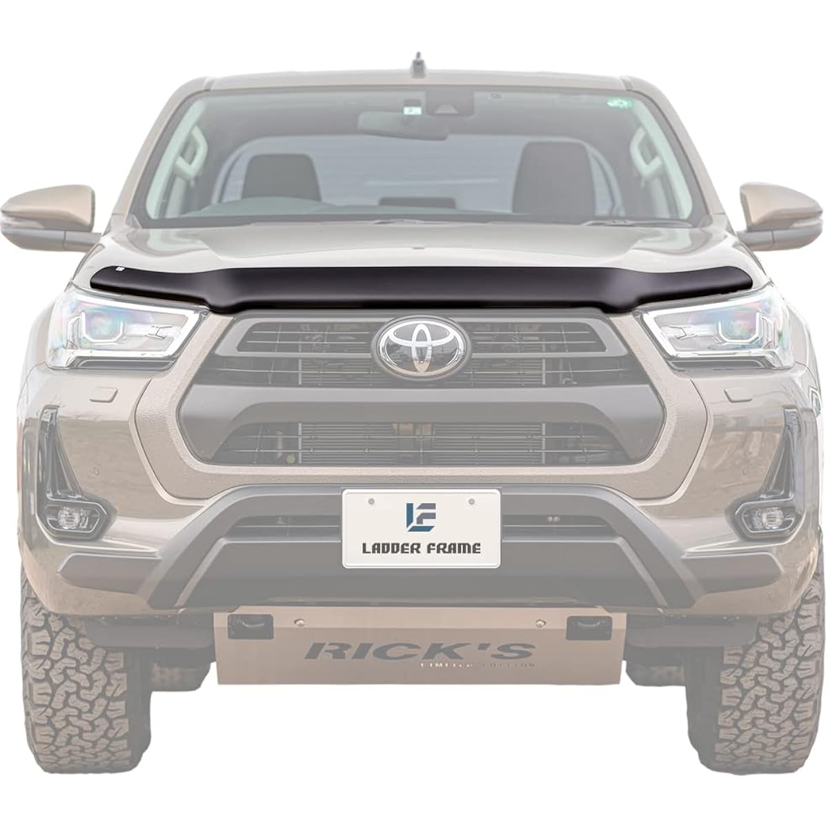 EGR Toyota Hilux GUN125 Bug Guard, Late Insect Repellent, HILUX, Matte Black, Japanese Installation Instruction Manual Included