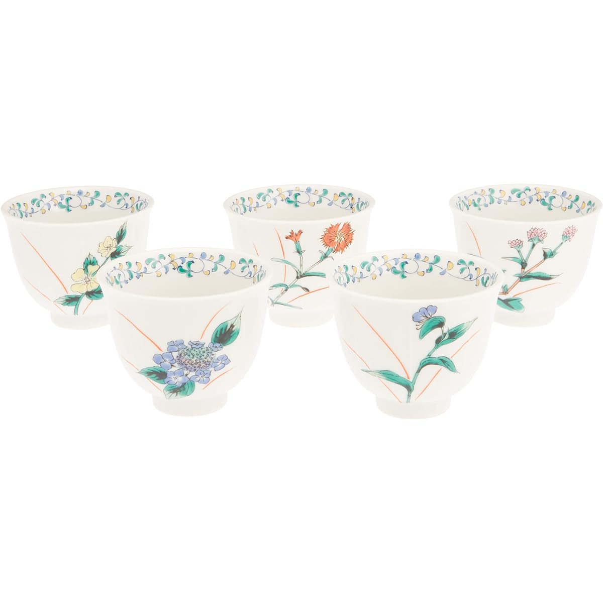 Maruyone Kutani ware Kumide set Gokouhana K4-752