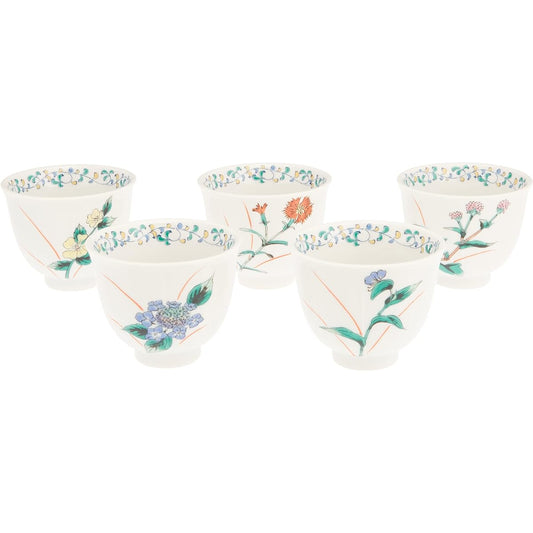 Maruyone Kutani ware Kumide set Gokouhana K4-752