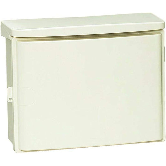Mirai Kogyo Plastic Rainproof Wall Box, Integrated Roof, Horizontal Type, Length 409 x Width 516 x Fukasa 195, 1 piece price WB-15DM