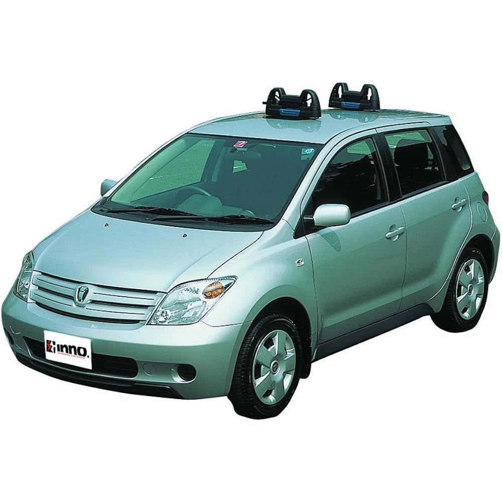 Carmate inno car roof carrier [magnetic type] tool-free installation ski snowboard loading MV276 black x blue