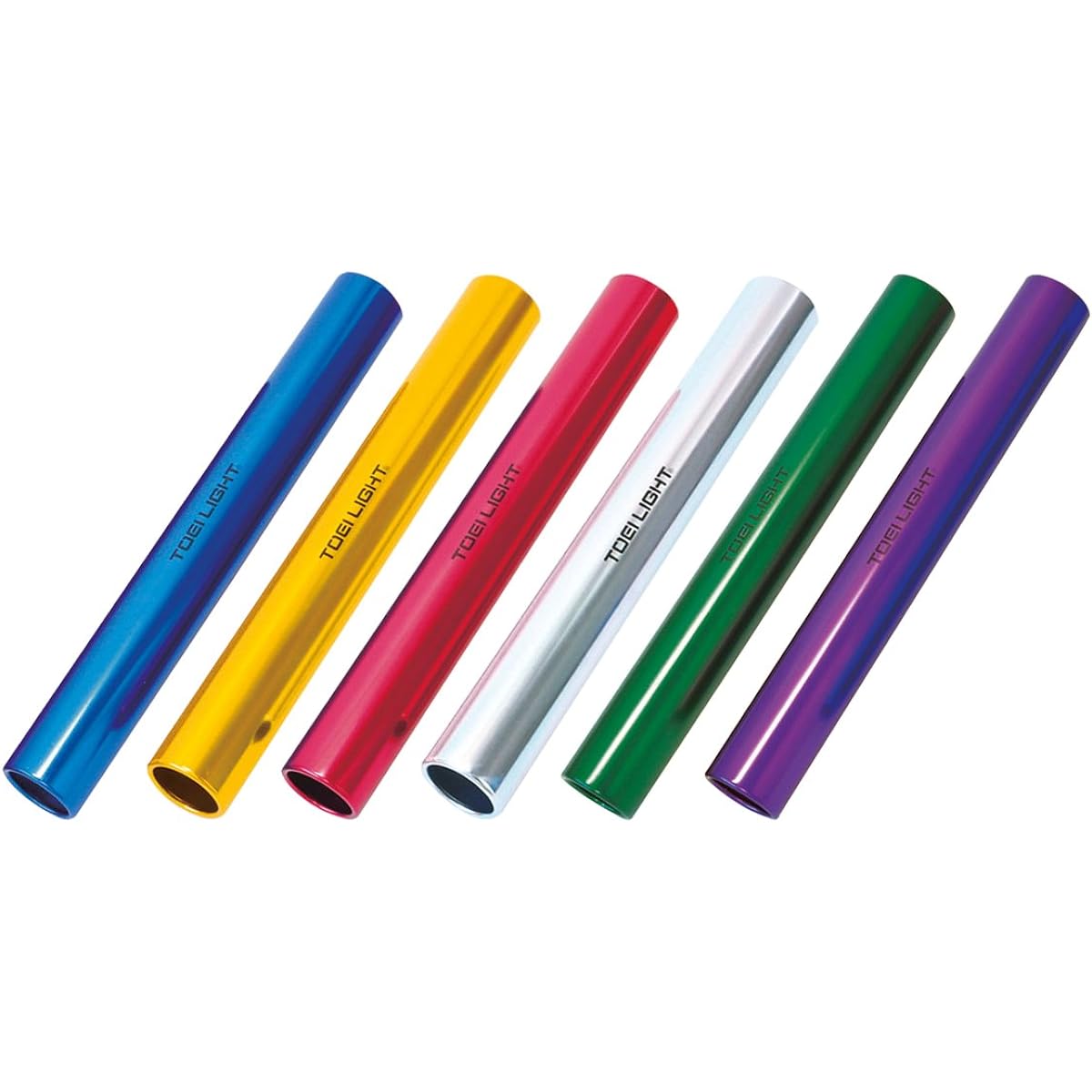 TOEI LIGHT Aluminum Baton Set 6 (Kneaded) G1207 6 colors 1 set Comes with storage nylon case Diameter 39mm x Length approx. 30cm