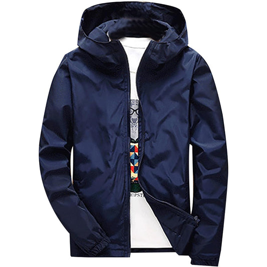 [Neiman Buy] Windbreaker Nylon Jacket Lightweight Mountain Parka Unisex M-4XL