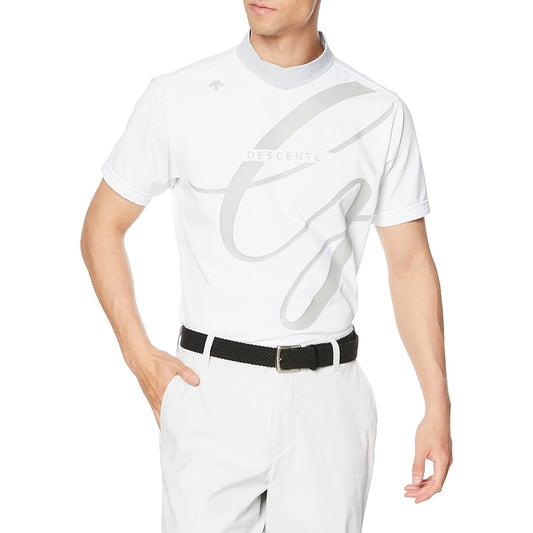 [DESCENTE] Short Sleeve Shirt, Fast Dry, Sweat Absorbent, Quick Drying UVCUT UPF50+ Stretch Mock Neck Golf DGMVJA21 Men's