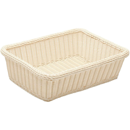 Laundry Basket Resin Dressing Basket Dressing Room Storage Stainless Steel with Frame Dishwasher Safe Small Mini (Approx. 50 x 38 x 15 cm) 91-013A