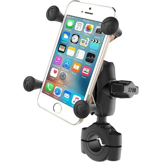 RAM MOUNTS [Set] X-Grip Smartphone Holder Handlebar Mount (M) Arm (S)
