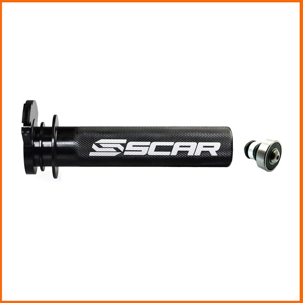 SCAR Aluminum Throttle Tube with Bearing Compatible with KTM SX SXF EXCF EXC TPI 125 250 300 350 450 500 HUSQVARNA TC TX TE FC FE FX 501 GASGAS MCF EC ECF 16-23 - Black