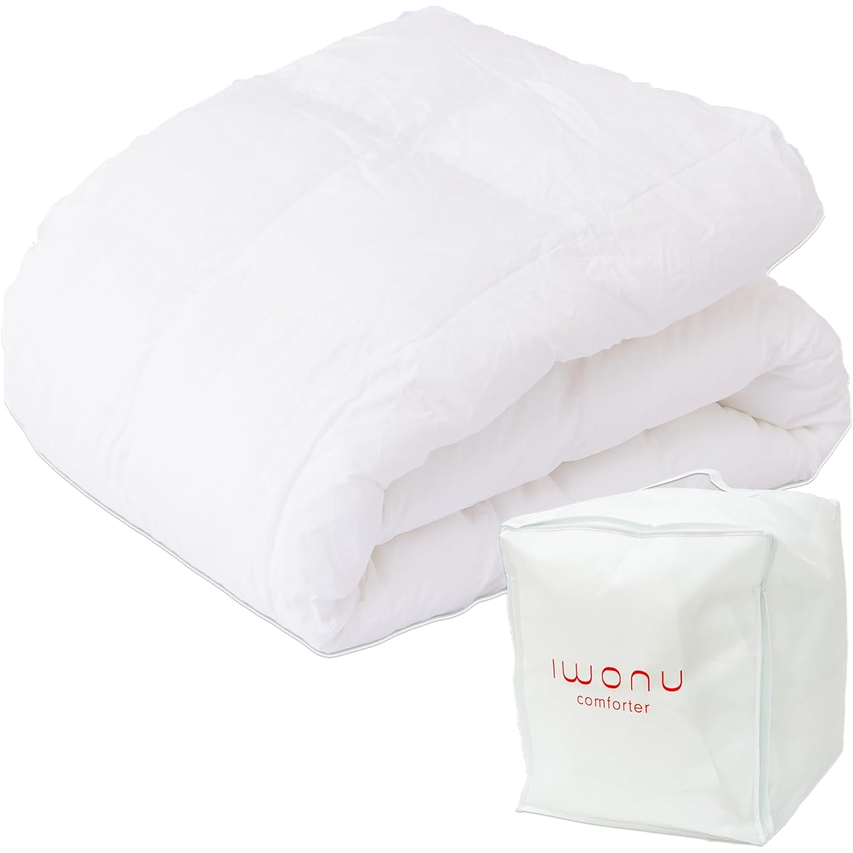 IWONU Comforter (1.Single, 1.Duet (Skin + Combined)) All Seasons Washer Dryer OK Comforter Antibacterial and Odor Resistant Dust Resistant