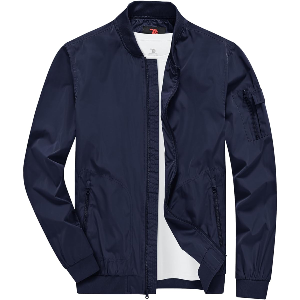 [Gopune] Men's Windbreaker, Light Jacket, Thin Jumper, Windproof Bomber Jacket, Casual Training Wear, Sportswear, Hiking, Fishing, Water Repellent, Work Wear, Spring/Autumn Clothes