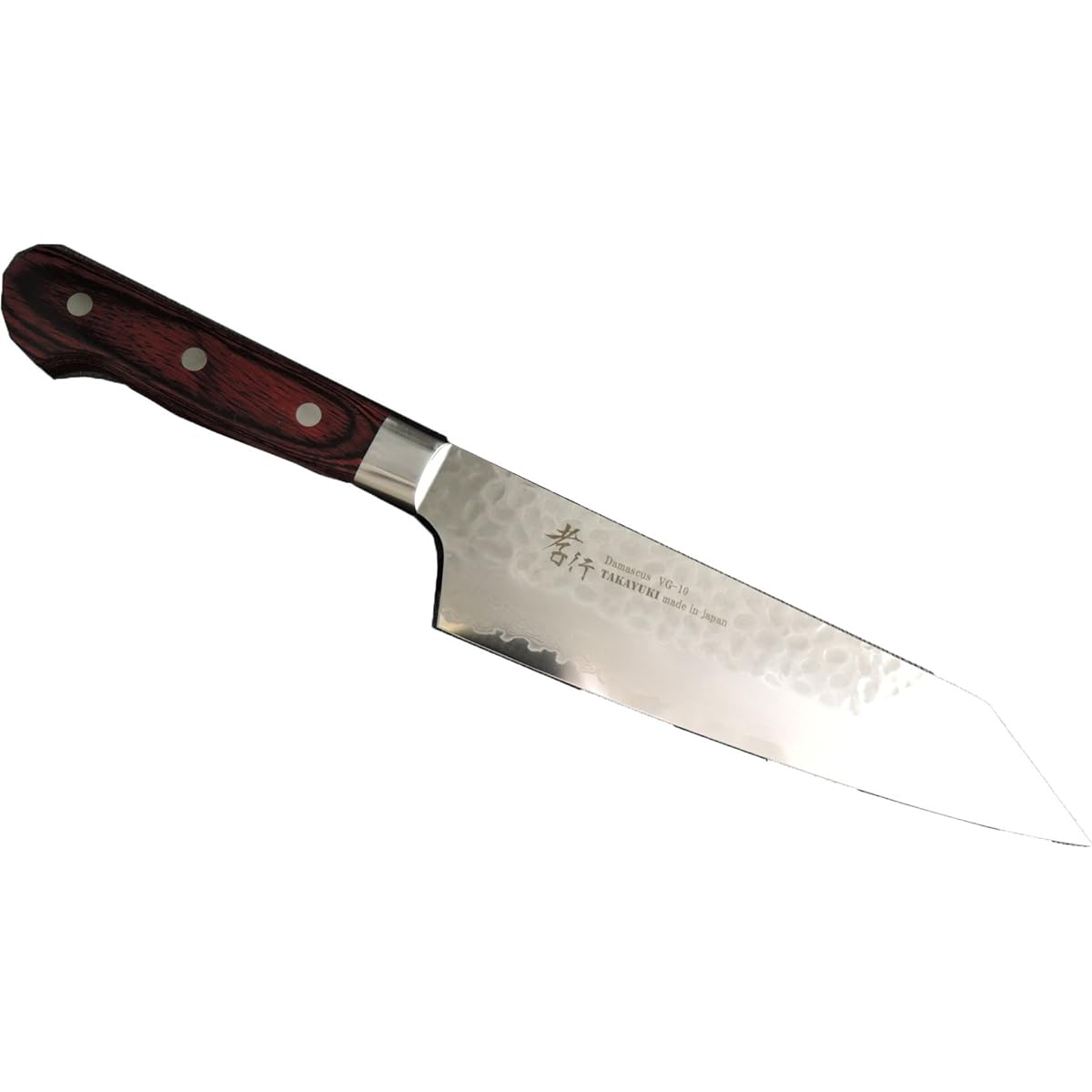 Takayuki Sakai Hammered Damascus VG10 Interrupt 33 Layer Sword-shaped Gyuto 190mm 07400