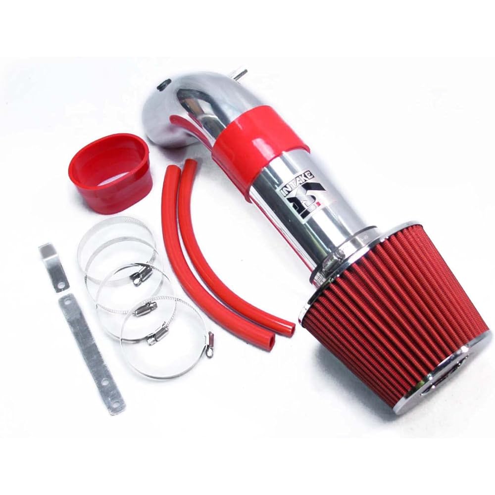 Intake KAI Performance Air Intake Pipe Dry Flow Low Air Filter System 2004-2008 Acura TSX 2.4 L4 Base Engine (Black)