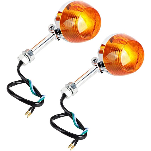 Turn Signal Light ABS 2 Pieces 12V Turn Signal Light 8mm Honda C70 CT70 CT90 XL100 CB350 CM400 CB450 CB750