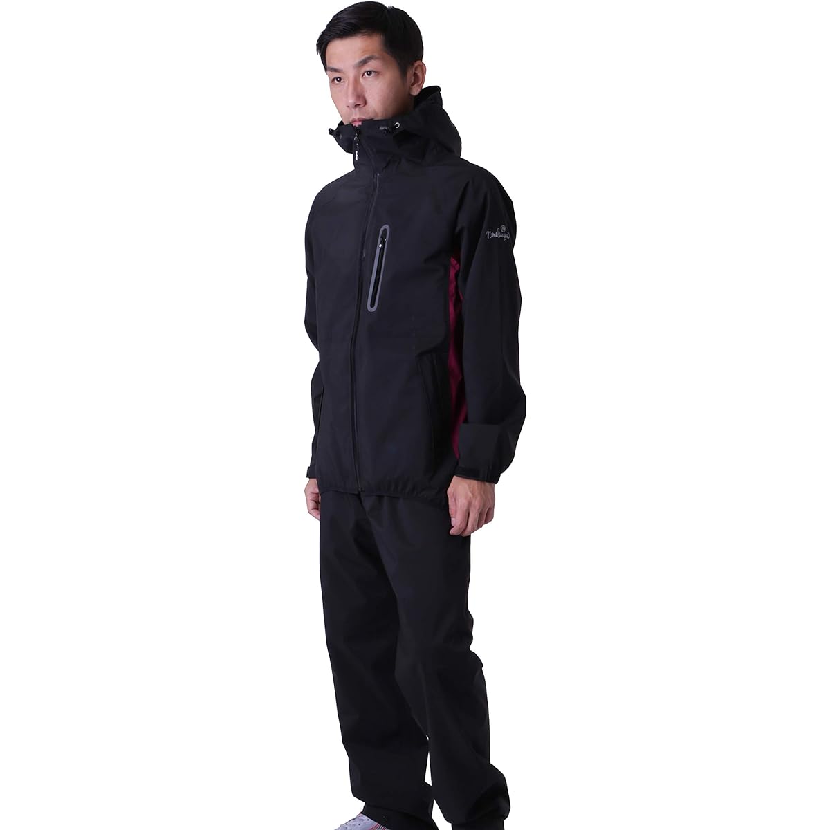 namelessage Rainwear Top and Bottom Set Bicycle Water Repellent Water Pressure Resistance 20000mm Windproof Stretch Storage Bag Included 9 Colors XS - 4L NASR-100
