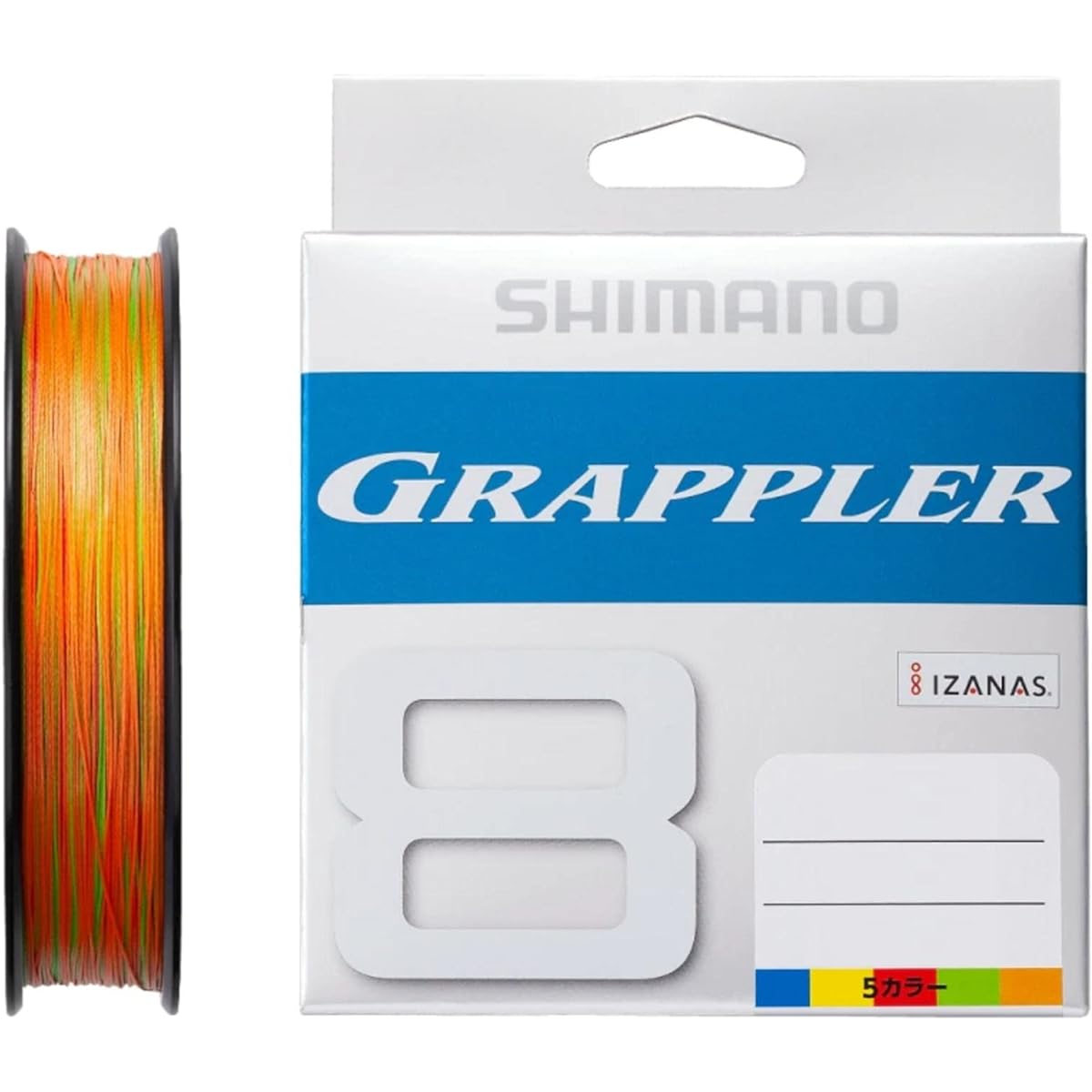 SHIMANO Grappler 8 PE 300m LD-A71U 5 colors (5 colors x 10m) No. 1.2
