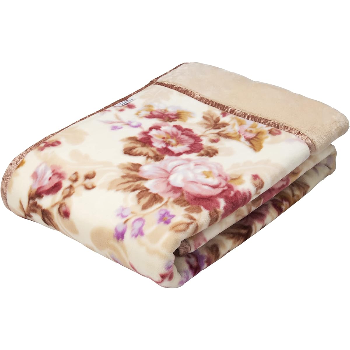 nishikawa [Nishikawa] 2-Piece Acrylic Blanket, Single, Washable, Warm, Smooth, My Model, Antistatic, Beige, FQ01080002A10