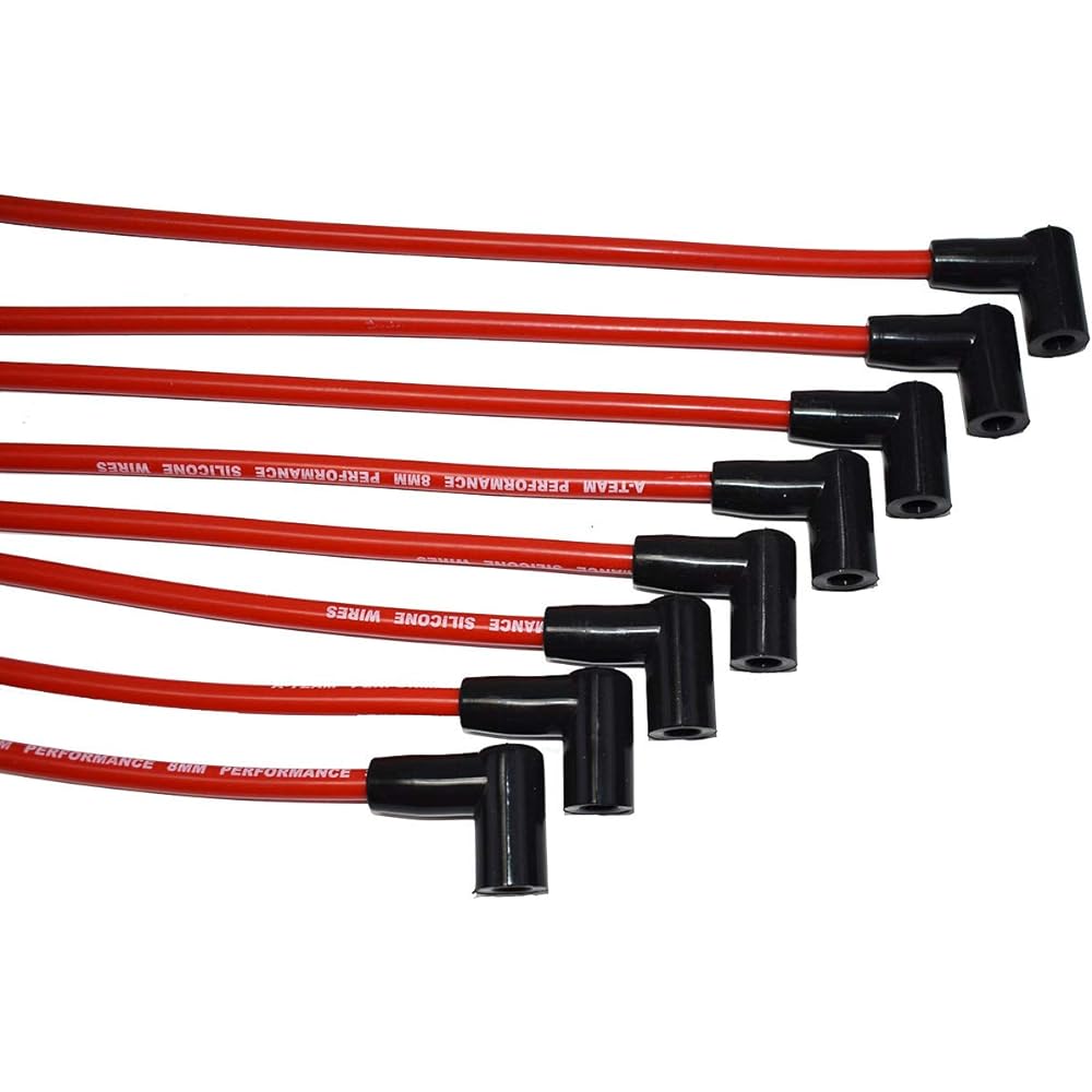 A-TEAM Performance 8.0mm Red Siri ConS Park Plug Wires