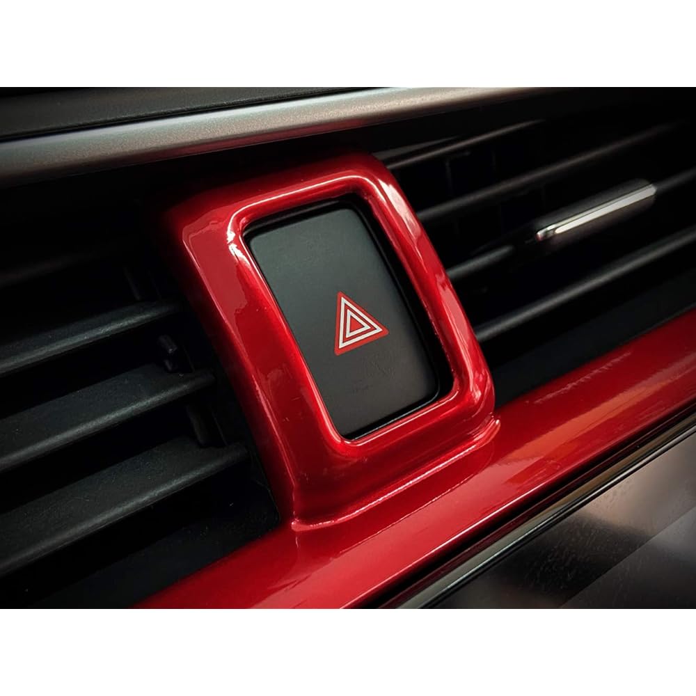 GZXINWEI Red Dashboard Air Vent Cover Trim Interior Frame Panel Sticker Honda 10th GEN CIVIC 2016 2017 2019 2019 2020 2021