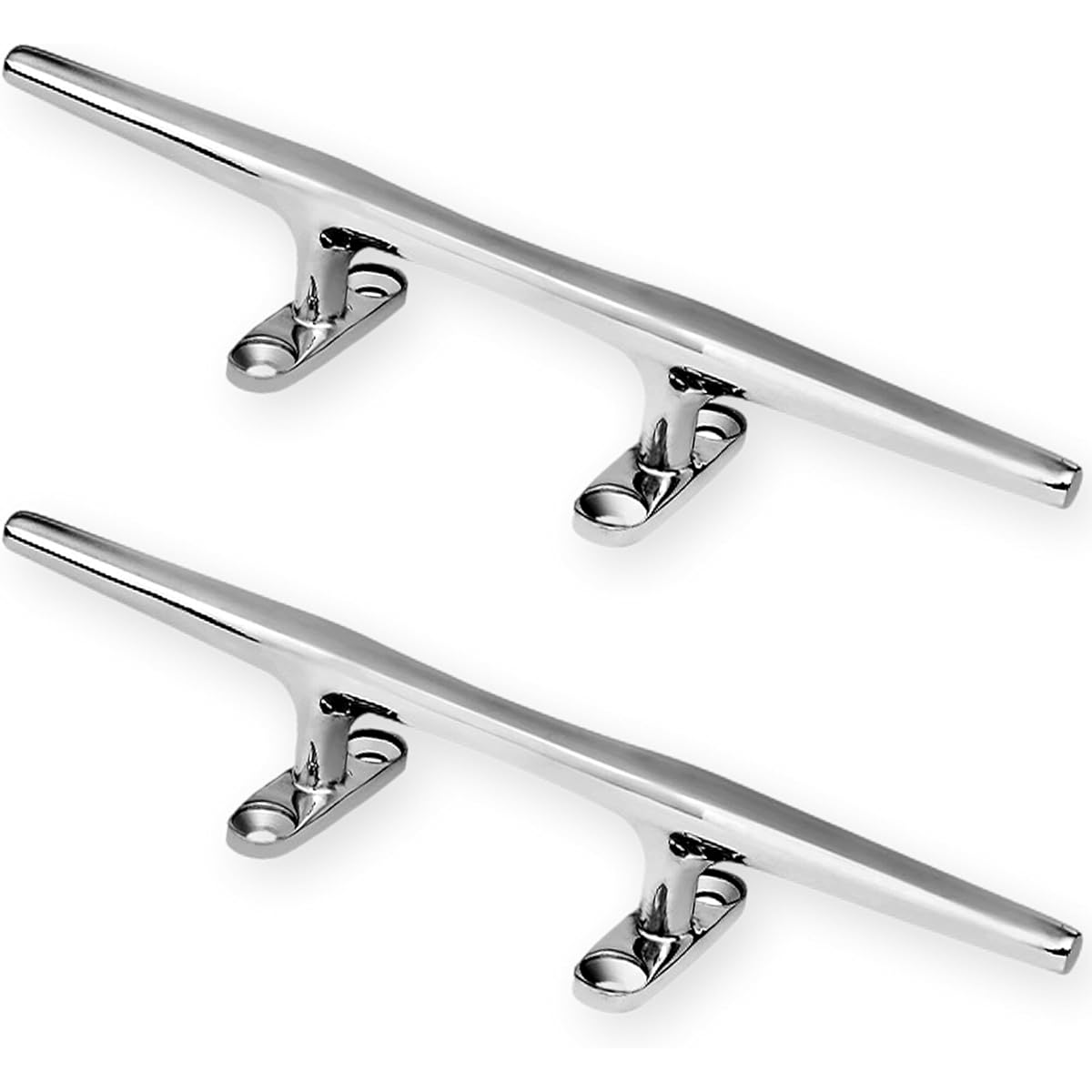 Anopono Cleats Yacht Marine Boat Jet Ski Deck Line Rope Jig SUS 316 Stainless Steel Corrosion Resistant Berthing Mooring Set of 2