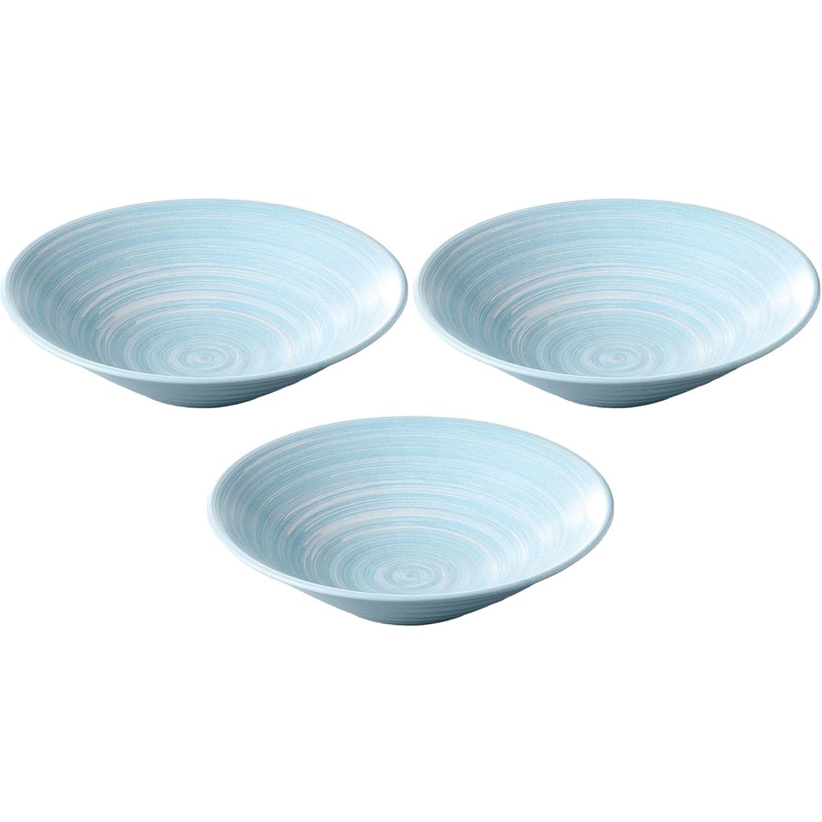 Set of 3 Wave Dance Ripple 8.0 bowl [26.2 x 7cm] [Large bowl]