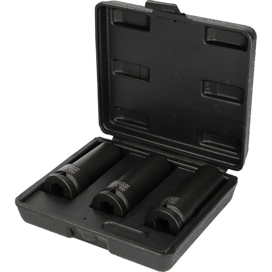 KS Tools 1/2" Special Impact Socket Set for Screw Tracking Plate 3 Pieces 515.0605