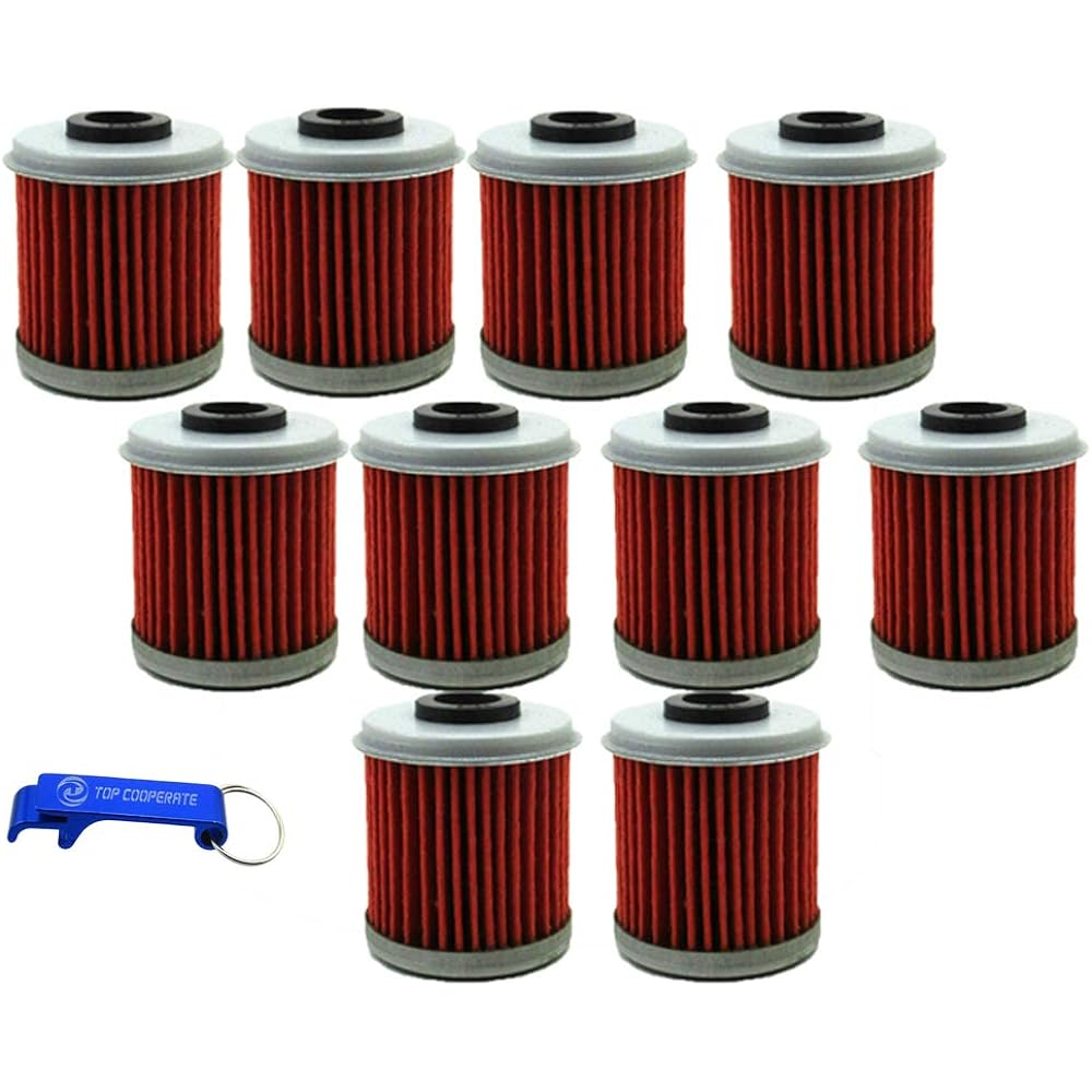 TC-Motor 10 Pieces Oil Filter Honda CRF450R 02-13 TRX450R 04-09 CRF250X 04-13 CRF250R 04-13 CRF450X 05-13 TRX450ER 06-13 CRF150R 07-13 CRF150RB 07-12 TE310R CRF150F TX For C250R TXC310R 2013