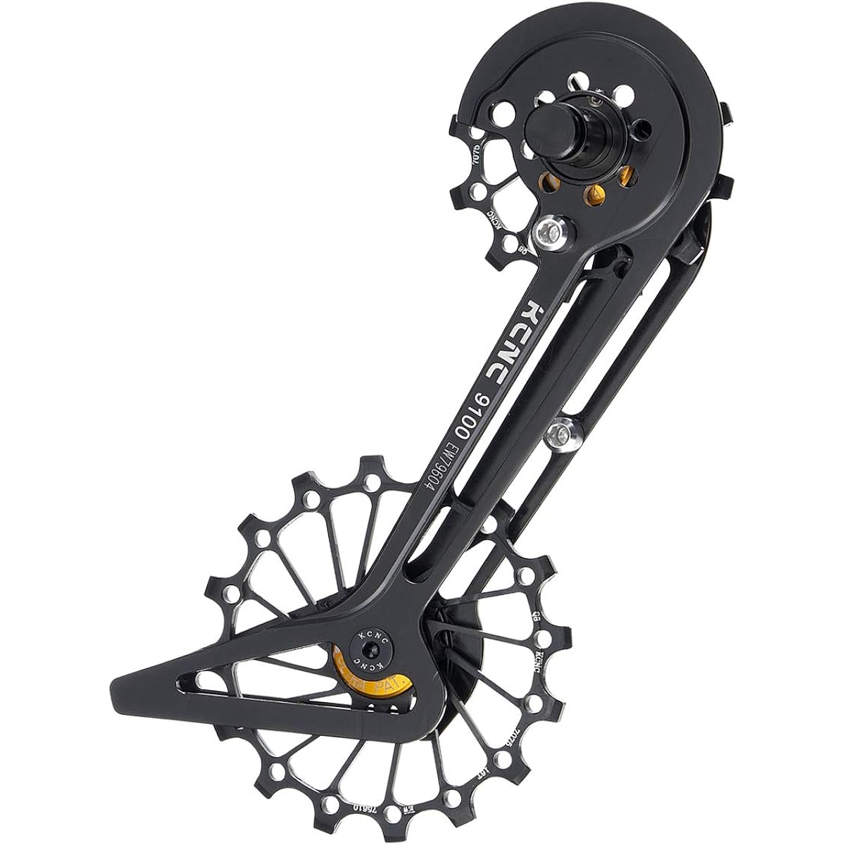 KCNC Ultra Light Big Pulley Kit Big Jockey Wheel System Dura-Ace 9100/9150 Stainless Bearing Black