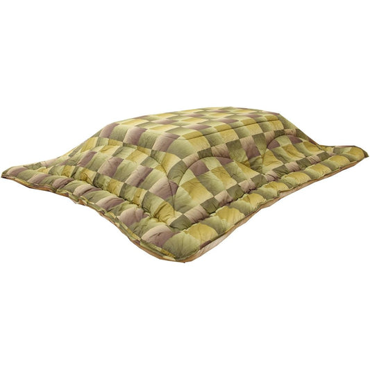 Ikehiko Kotatsu Futon, Rectangle, Ceremony Section, Green, Approx. 205 x 245 cm, Thick #5950739