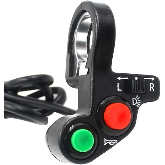 E-BRO 7/8 inch multifunctional motorcycle off-road horn winker on/off-light switch
