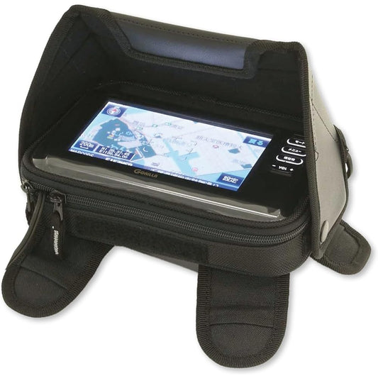 TANAX Navi Bag MOTOFIZZ Angle Navi Pocket Black MFK-138 (Capacity 1.2ℓ)