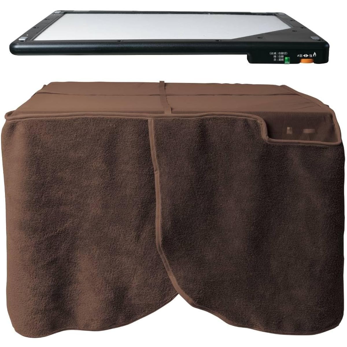 [With motion sensor] Seathestars Desk Heater Magnet Panel Heater Energy Saving 3-Way Far Infrared Desk Under-Table Foot Heating Office [Comes with a fleece cover for a single-person kotatsu]