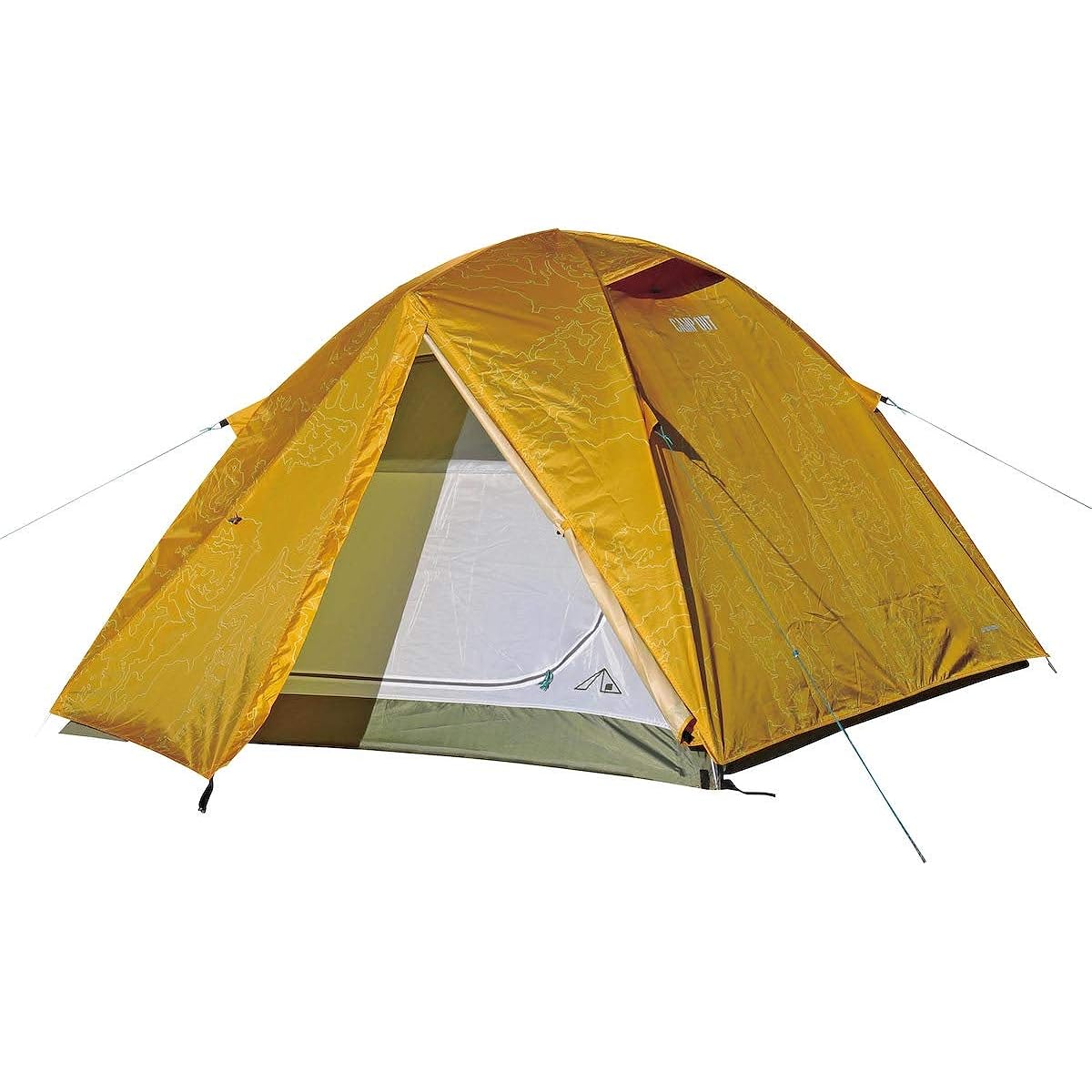 [Captain Stag] Campout Aluminum Dome Tent 3UV Old Yellow UA-0054