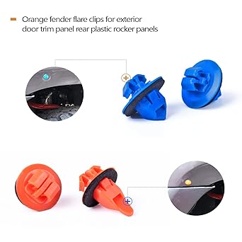 XISLET Fender Frame Clip 120 Retainer Zipper Bumper Fender Liner 90189-06065 Toyota 4RUNNER TACOMA RAV4 Replacement 75495-35010 75397-35013 90189-06013 90189-06013