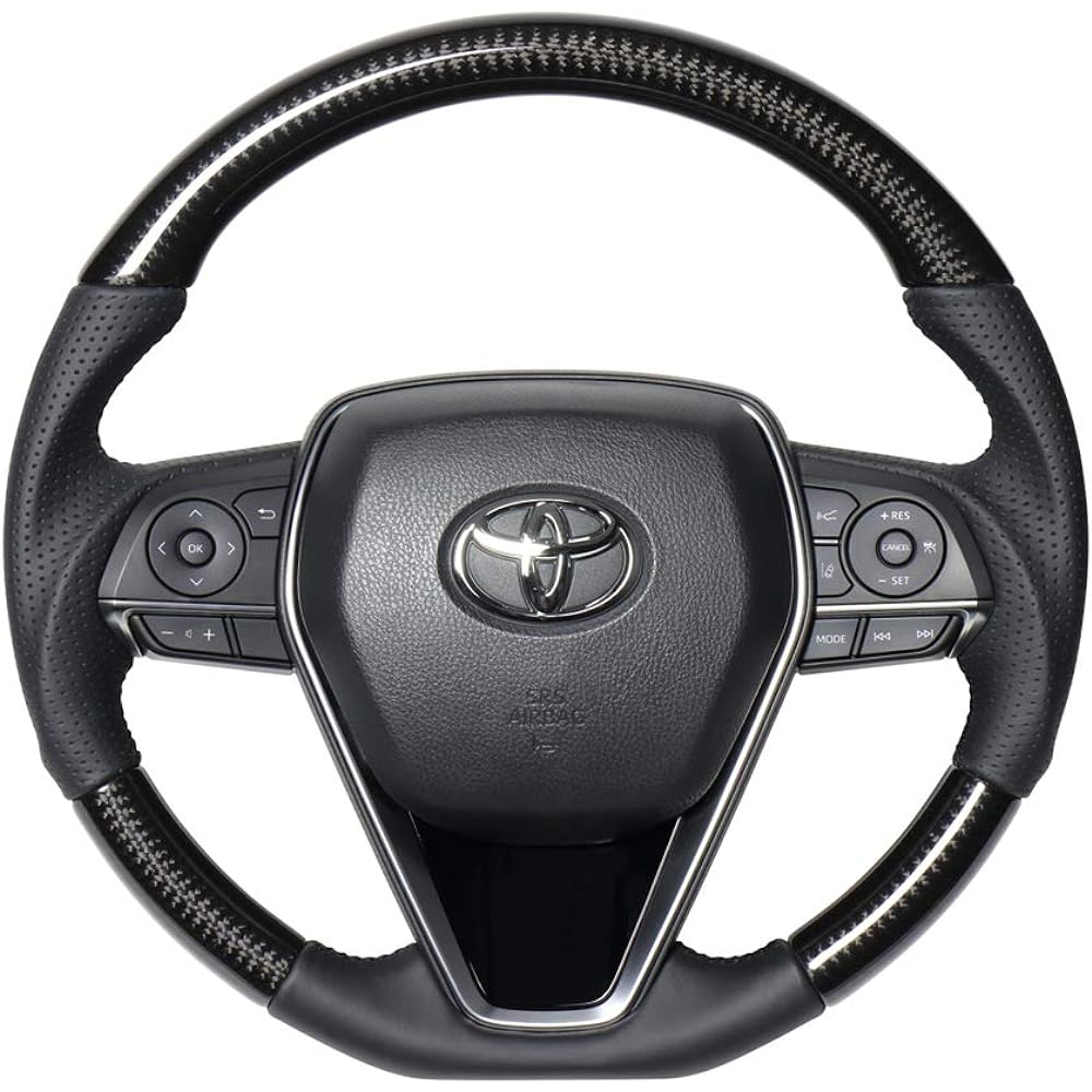 REAL Steering [Camry (70 series)] Premium Series Black Carbon TYAP-BKC-BK-CAM