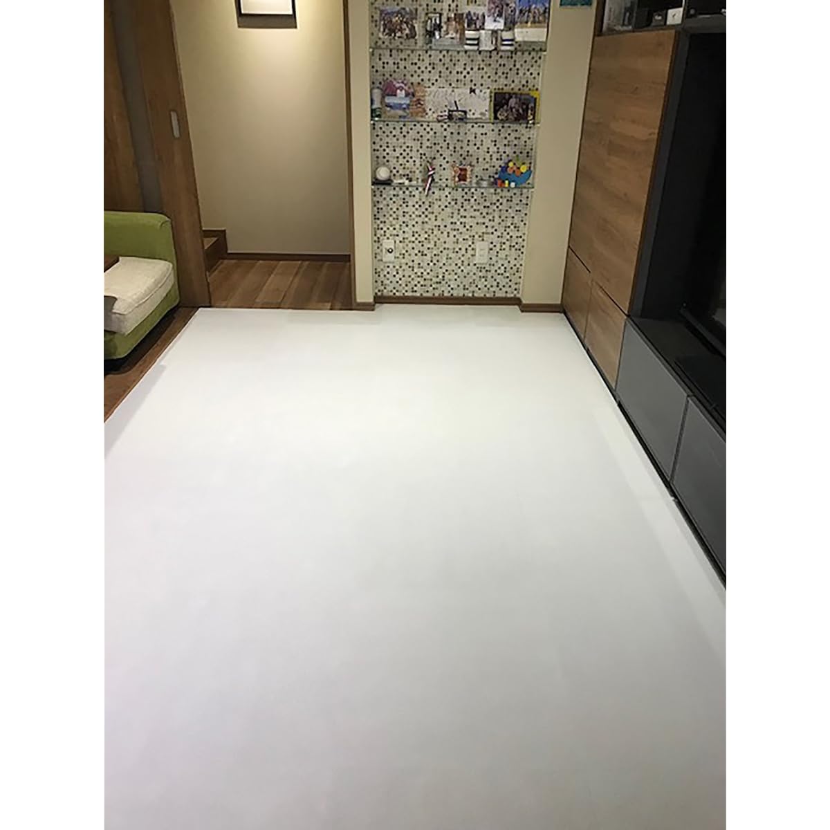 Tile carpet white pure white real white FINETILE 50cm x 50cm 16 pieces (case)