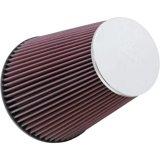 K & N Universal Lump on Air Filter: High performance, premium, washing, replacement filter: Flange diameter: 6 inches, 9 inches, flange length: 0.625 inches, shape: Round tapard, RC-5046