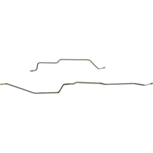 Stainless Axis Axis Axle Brake Lin Pair -Compatible with 2 -line non -ABS and DANA 35 rear end only on the rear axle 1997-2002