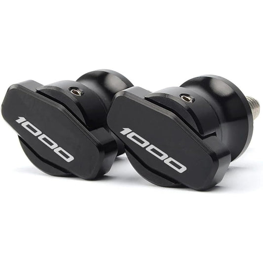 Bike Stand Swing Arm Slider 8mm 10mm Motorcycle CNC Stand Screw Swing Arm Spool Slider For Z1000 2003-2017 2018 Z1000SX (Color: Black, Size: 8mm)