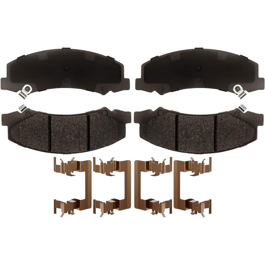 ACDELCO Silver 14D1159CHF1 Ceramic Front Disc Brake Pad Set
