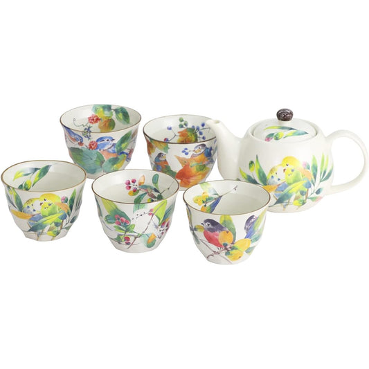 Hyakuchidori 5 guests pot tea utensil 2537