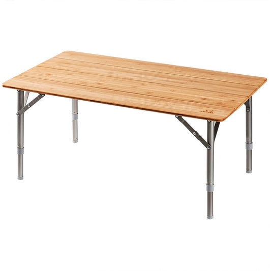 ATEPA Outdoor Table Folding Bamboo Camping Table Desk Bamboo Low Table with Storage Bag