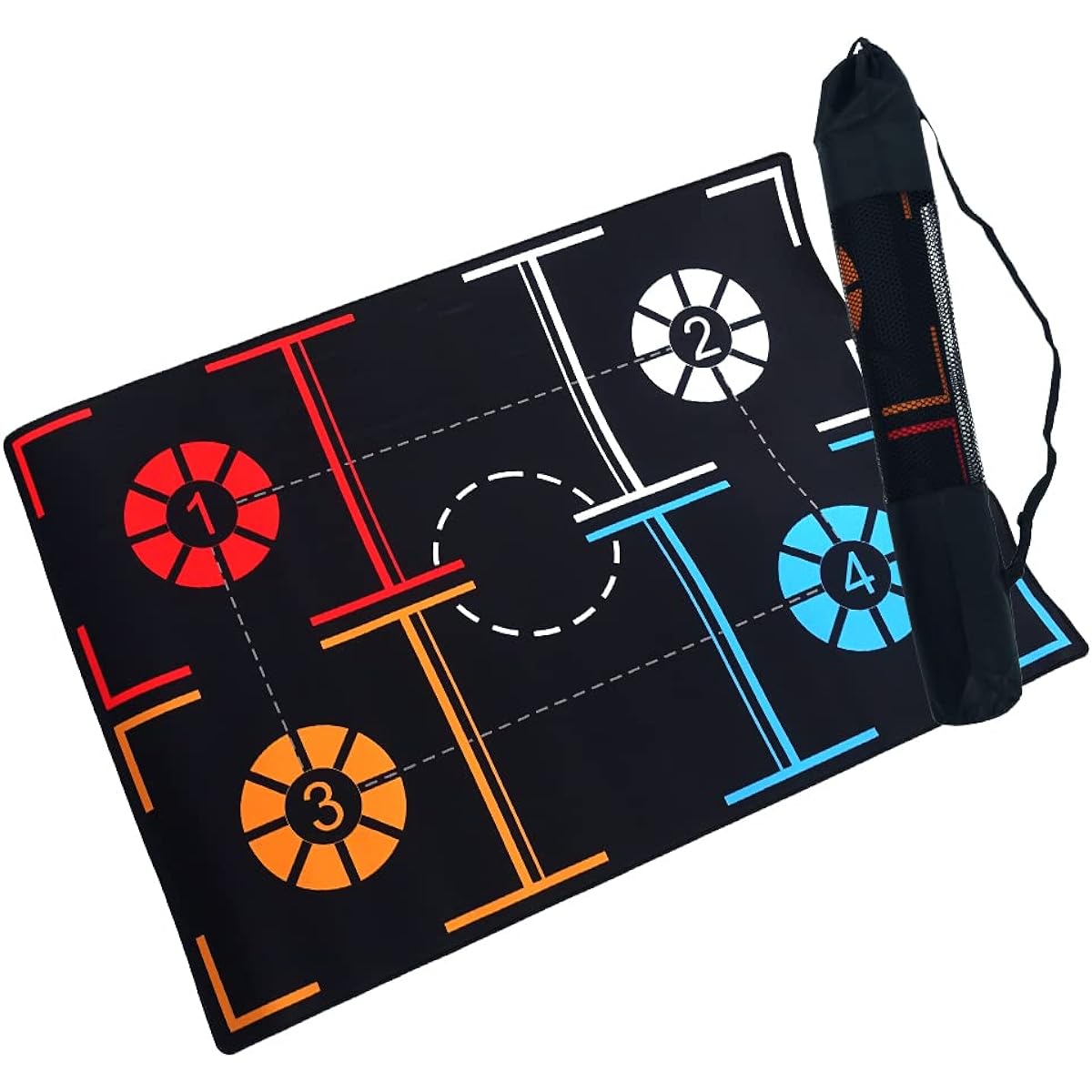 Basketball Training Mat, Non-Slip, Rubber Material, Rolled Up and Stored, Stain Resistant, Dribbling Practice, Home, Portable