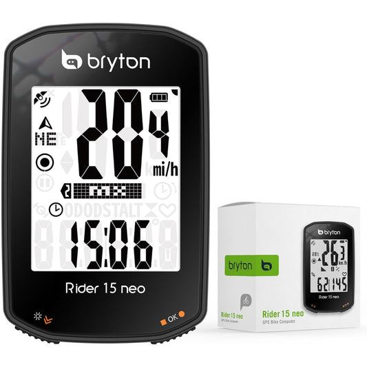 Bryton Rider 15Neo E Cycle Computer/Bicycle Navigation/Equipped with Touch Screen/Equipped with GPS/Speedometer/Up to 16 hours on a single charge…