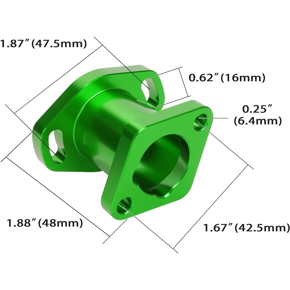 Watoday Performance Racing Intake Inlet Manifold Gasket Screw Predator 212CC 6.5HP Coleman CT200U BT200X GX200 BAJA MB200 HUMMERHEAD OHV Clone Engine Mini Bike Kart Green