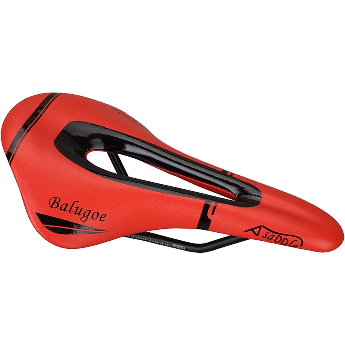 OSC Ultralight Bicycle Seat Saddle Perforated MTB Road Bike Saddle Mountain Bike Cross Bike Easy Installation Racing Saddle PU Breathable Soft Seat Cushion 175g