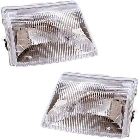 Autoandart replacement driver's seat and passenger seat headlight head lamp 1998-2000 Ranger pickup track F87Z 13008 FB F87Z 13008 EB