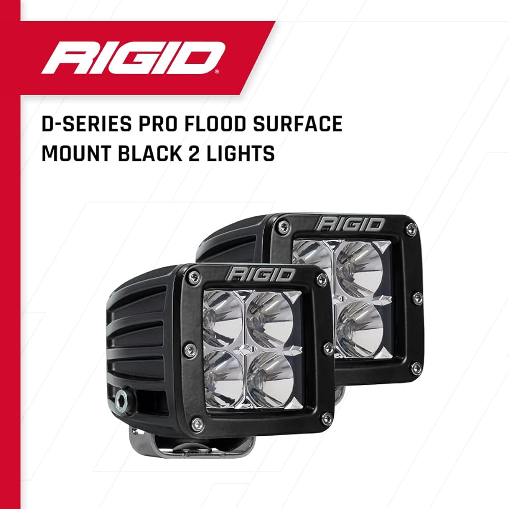 [Rigid Industries Genuine] d – Series Pro LED Light Set of 2 Luminous Pattern: Flood sa-fesumauntotaipu